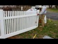 Backyard Fence- Installing a 4' Vinyl fence