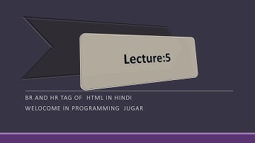 br and hr tag of html in hindi