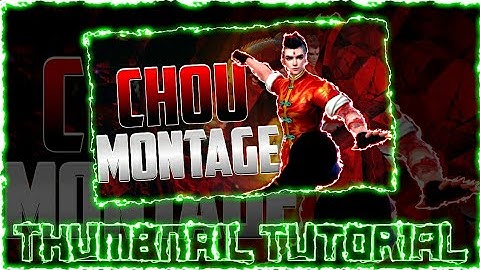 How to make Montage Chou Thumbnail - Thumbnail Tutorial - Alien RangerYT