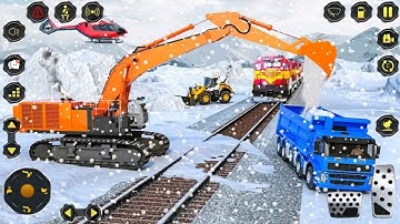 Railway Train Track Construction Simulator Game | Train Track Construction Gameplay | Android Game