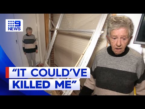 Grandmother escapes injury after car ploughed into her home | 9 news australia
