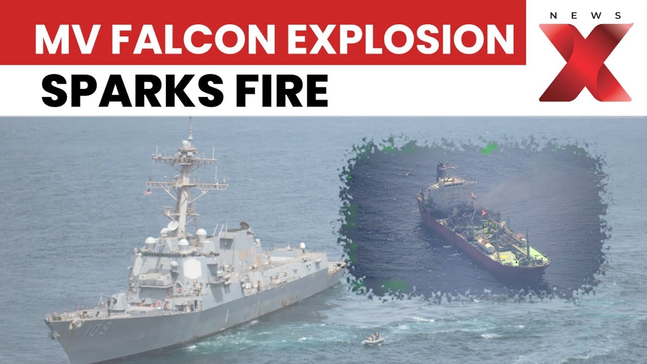 MV Falcon LPG Tanker Fire: 23 Indians Rescued, Ship Drifts Off Yemen Coast | NewsX
