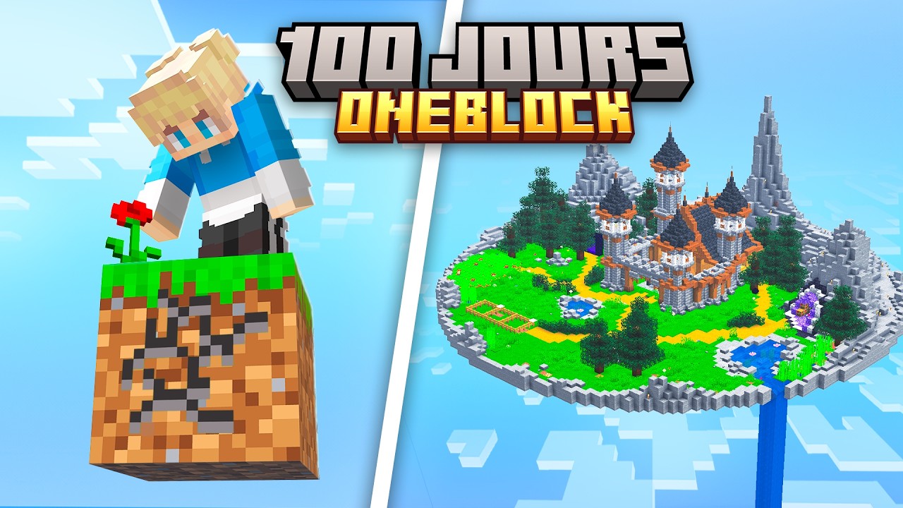 100 Jours sur un ONE BLOC dans Minecraft Hardcore [Film]