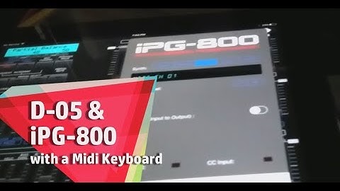 iPG-800 Midi Keyboard and the Roland D-05