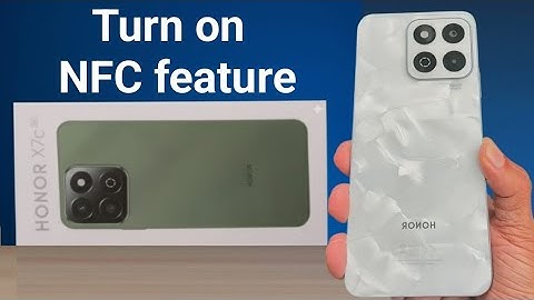 Honor X7c 5G: How to turn on NFC feature
