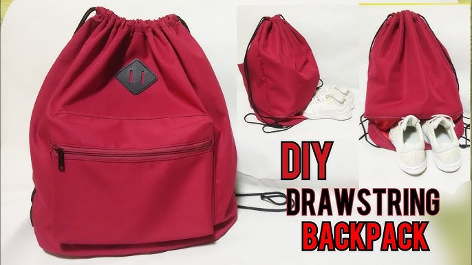 Sew an Easy DIY drawstring backpack - Elizabeth Made This