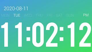Magic Clock - Neon color gradient dynamic effect
