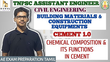 BUILDING MATERIALS 8| CEMENT 1.0 | TNPSC AE 2023