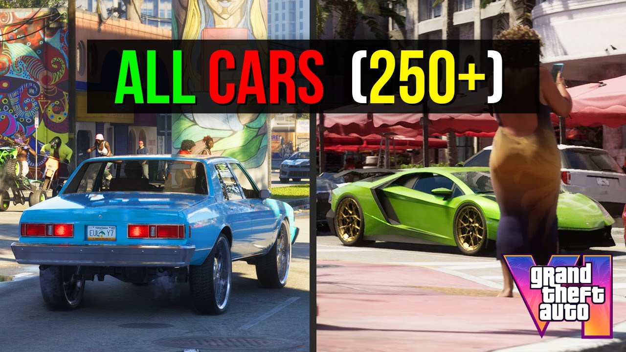 Разборка автомобилей GTA VI | Сравнение всех проверенных автомобилей и реальных моделей