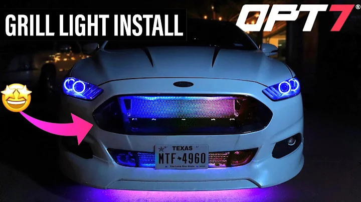 ¡Instala luces personalizadas en la parrilla de tu coche!