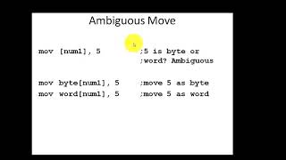 Assembly Lecture 9
