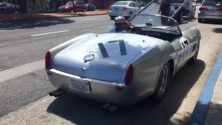 Ferrari 250 Gt California runs out of gas in San Francisco