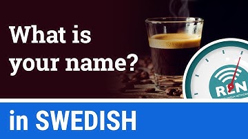 How to say "my name is..." and ask "what is your name?" in Swedish - One Minute Swedish Lesson 6