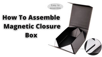 How assemble magnetic closure boxes
