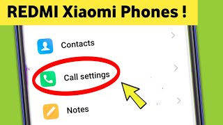 Redmi || Calls Settings in Mi Mobile  Xiaomi Phone screenshot 5