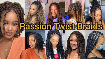 Natural Twist Braid Hairstyles for Black women | Flat Twist Braids | Passion Twist |Spring Bob Twist
