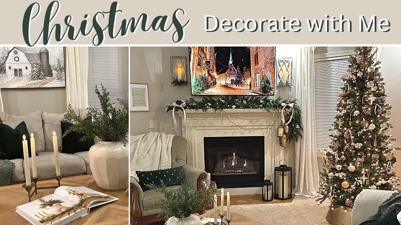 CHRISTMAS DECORATE WITH ME | CHRISTMAS DECORATING IDEAS | Living ...