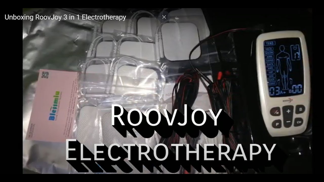RoovJoy R-C4A 3in1 Electrotherapy Unboxing Tens EMS Massage Unit