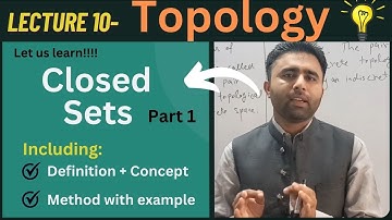 Closed Set in topology | part 1 | Closed set | Topology | Qais Ali Khan