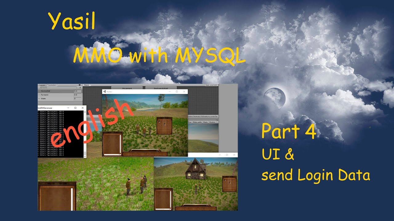 #1.4 Unity 5 Tutorial MMO UI and send Login Data - YouTube