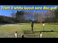 Front 9 white layout Sorø Disc Golf