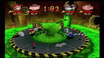 Crash Bash - Toxic Dash Gold Relic