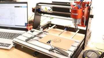 VEVOR CNC Router Machine, 120W 3 Axis GRBL Control Wood Engraving Carving Milling Machine Kit