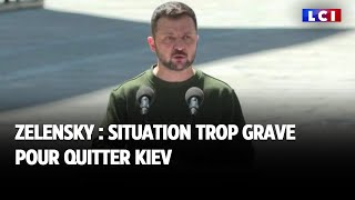 Zelensky : situation trop grave pour quitter Kiev