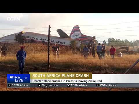 Güney Afrika Cumhuriyeti Pretoria yakınlarında uçak düştü 1 Manşet Charter plane crashes in Pretoria leaving 20 injured