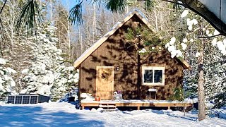 Simple Off Grid Cabin: Below Zero Temps, More Snow