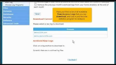 How to manage the Raw Access Logs in cPanel RVSkin