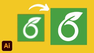 Convert a Low Resolution Logo or Art into High Resolution illustrator tutorial - Graphic design screenshot 5