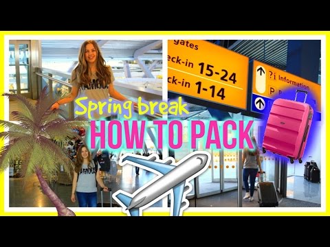 Cara Pack Suitcase untuk Spring Break 2016 Essentials + Perjalanan!
