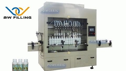 Cleaner Bottle Filling Machine: One minute to show you how does machine fill and cap automatically