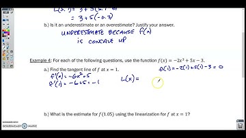 Section 4-6 Video 2- Local Linearity and Linearization