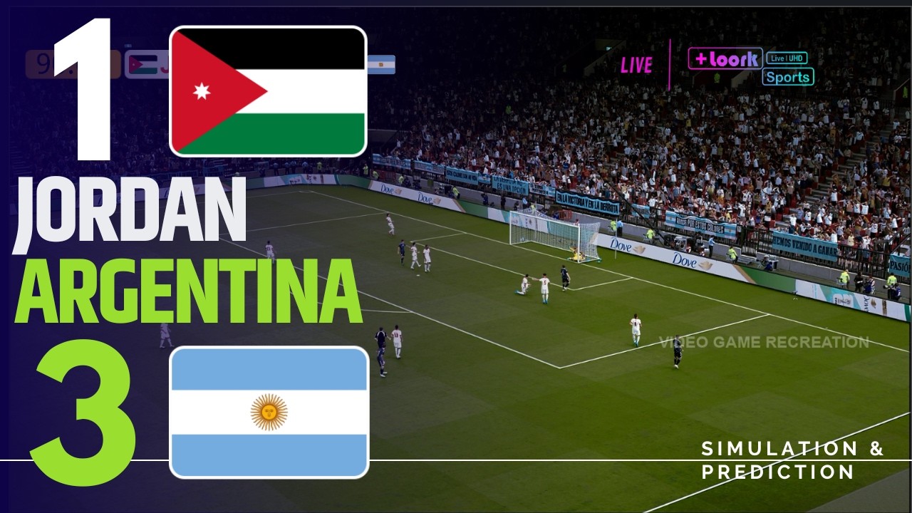 ⚽ Jordania 1-3 Argentina . Highlights  |  Copa Mundial 2026 Simulación y Recreación de Videojuego