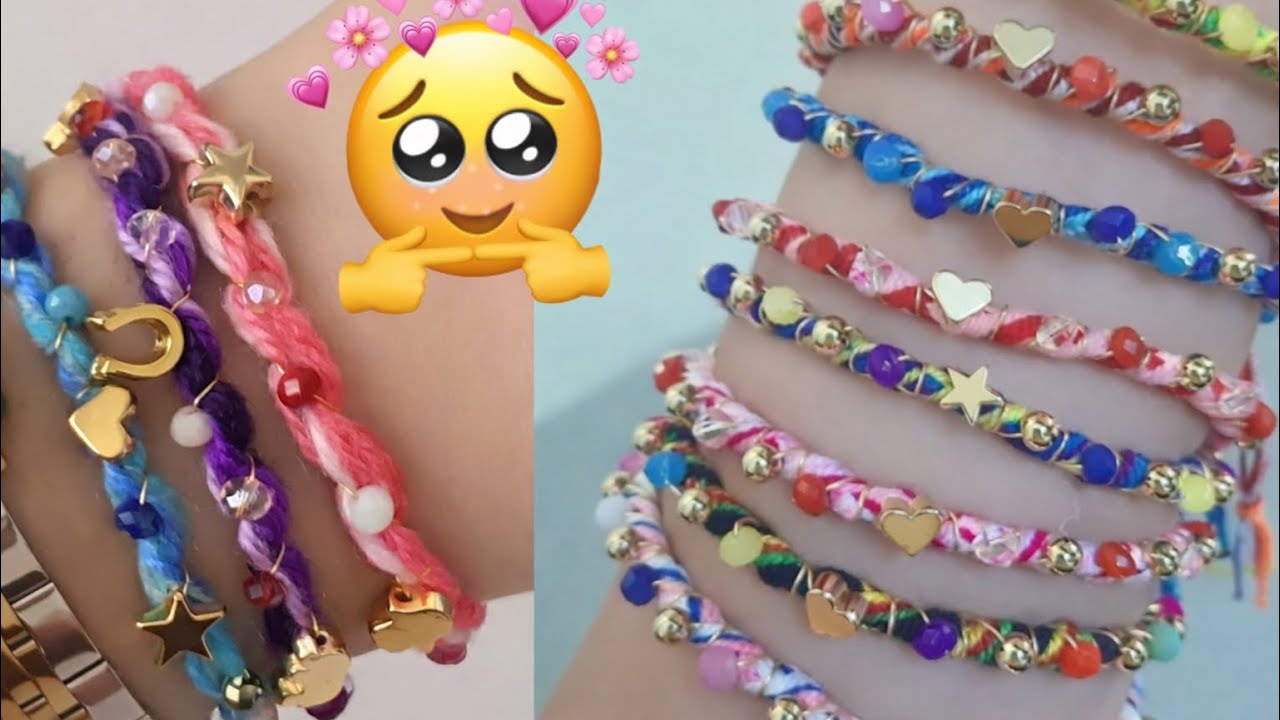 Artık iplerle bileklik yapımı 