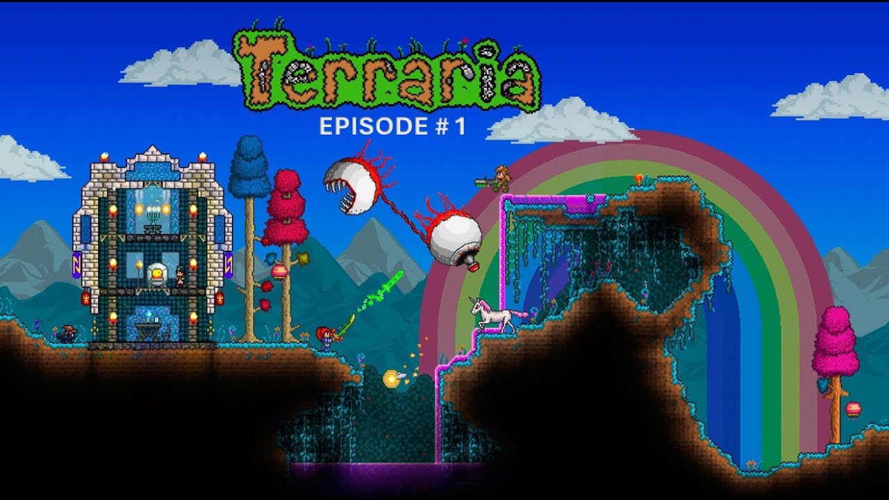 Terraria Series EP 1- Exploring the New World - YouTube
