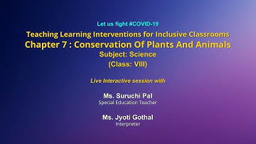 Live Interaction on PMeVIDYA :Teaching Learning Interventions for Inclusive Classrooms