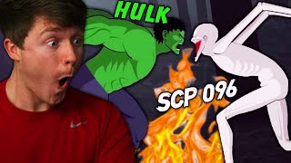 The HULK vs SCP-096 INSANE FIGHT!!