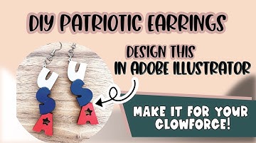Glowforge File Tutorial: Design Easy Earrings with TEXT using Adobe Illustrator