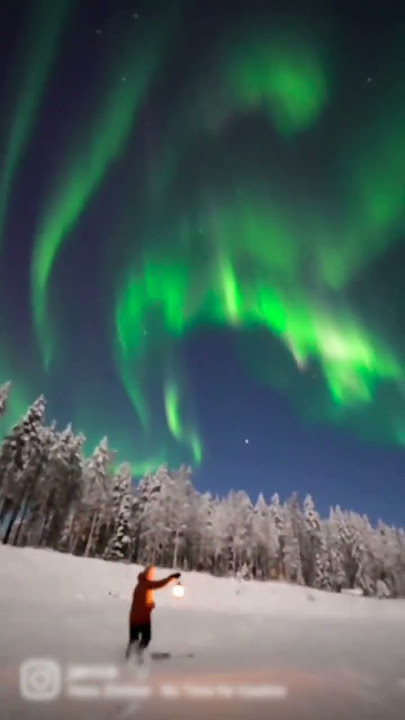 Magnificent Aurora Appears in Lapland, Finland - 1391044