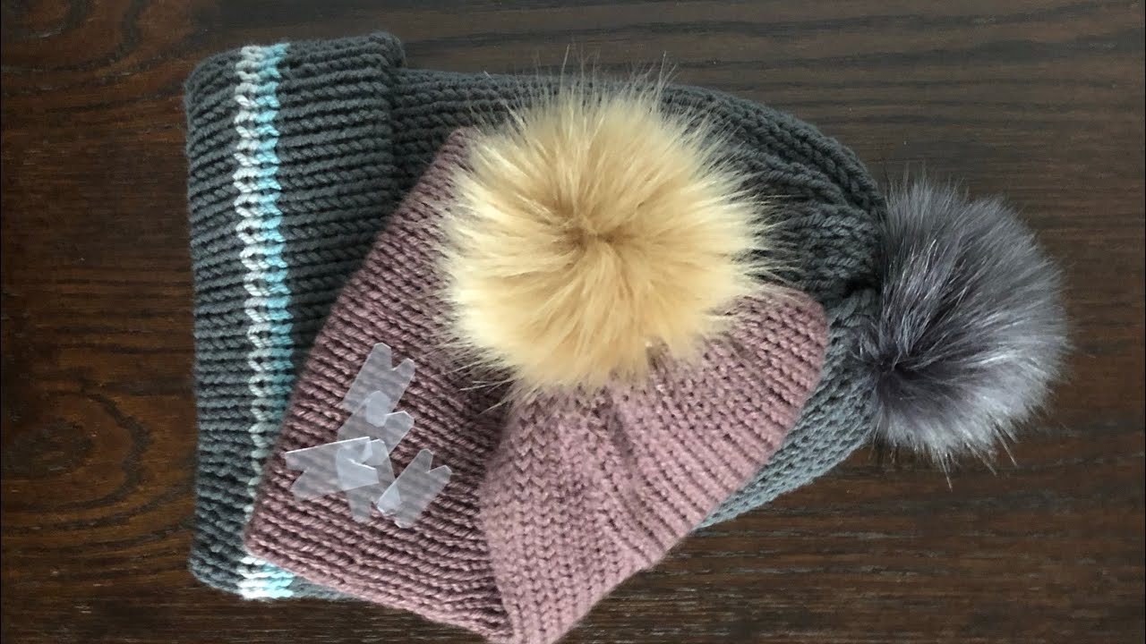  Darn Good Yarn Faux Fur DIY Pom Pom Kit, Craft kit Makes 2  snap on Pompoms for Knitted Yarn Hats, Crocheted Accessories