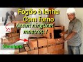 "Como fazer fogão a lenha com forno!" Passo a passo! (Simulado)