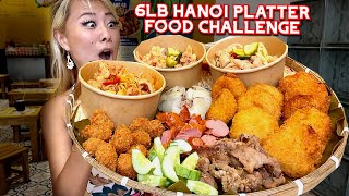 6LB HANOI PLATTER FOOD CHALLENGE in Vietnam!! #RainaisCrazy