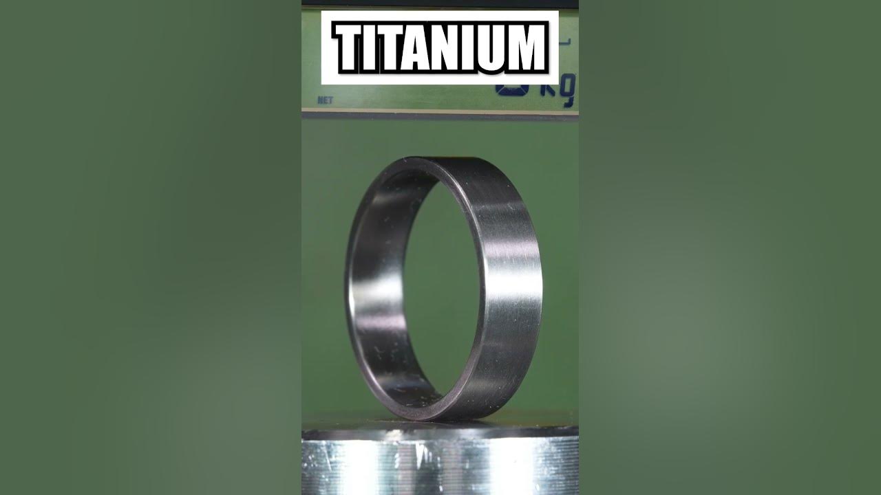 Which is the strongest ring material? Hydraulic press test! tungsten 