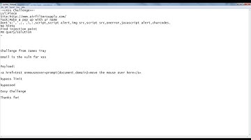 XSS Challenge [www.airfiltersupply.com]