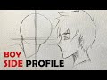 How to draw Anime BOY SIDE PROFILE [No Timelapse]