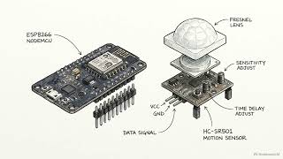 Self-Healing Smart Security Notifier | ESP8266 + PIR Sensor IoT Project
