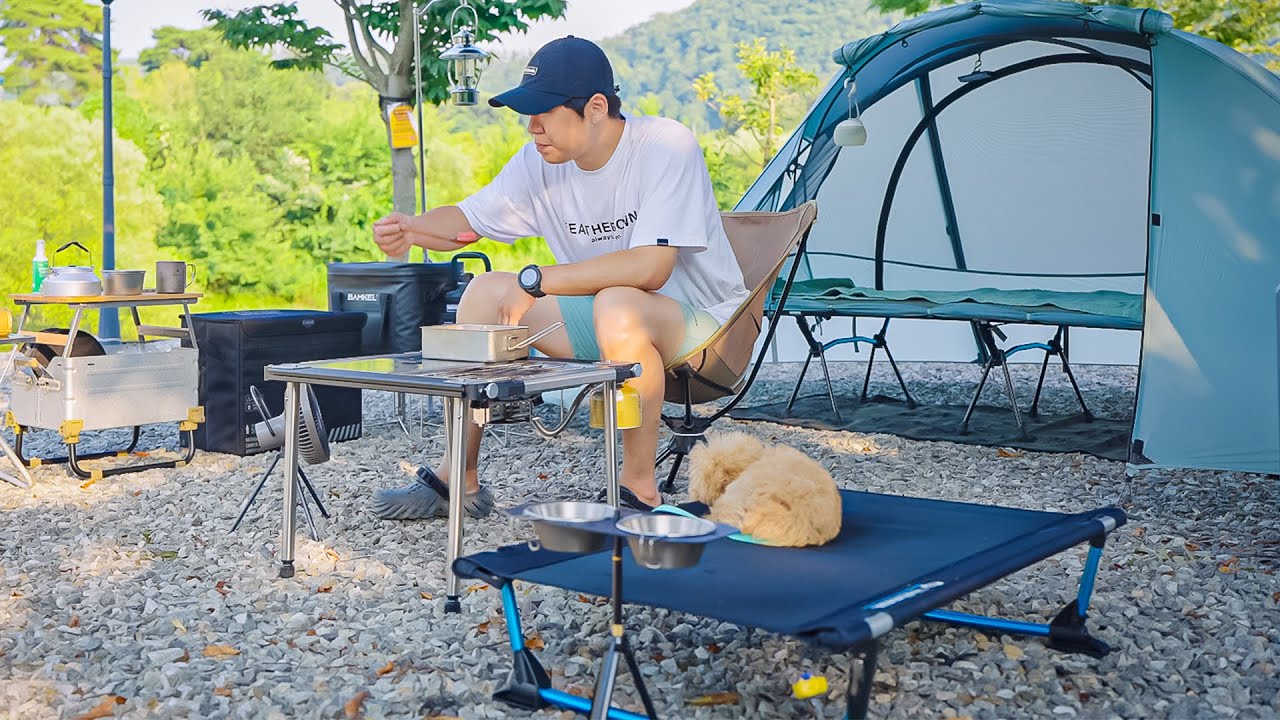 Огромная тепловая волна, летний кемпинг с младенцами_ASMR